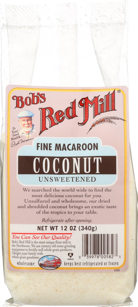 BOB'S RED MILL: Fine Macaroon Coconut Unsweetened, 12 oz - Vending Business Solutions