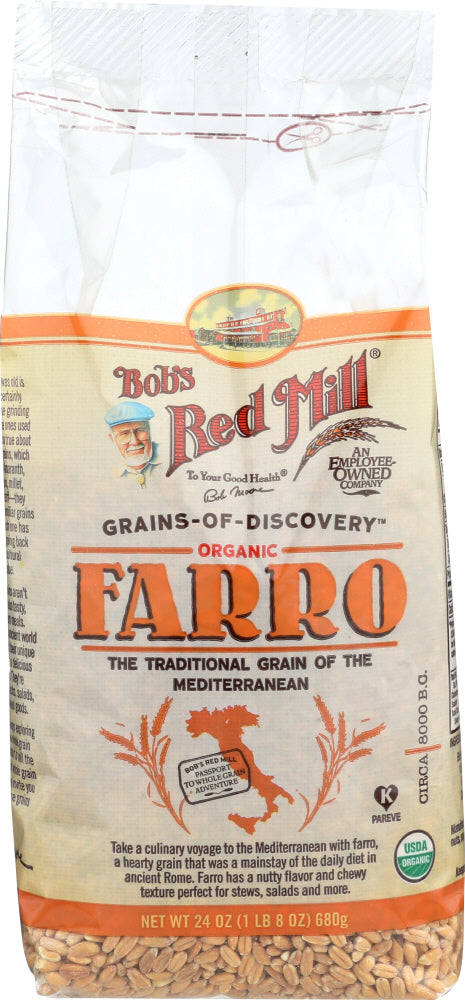 BOB'S RED MILL: Organic Farro, 24 oz - Vending Business Solutions