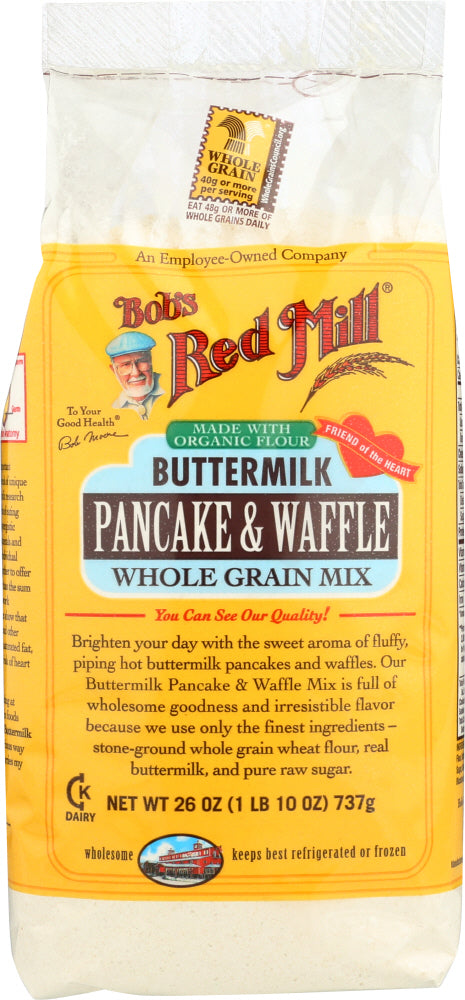 BOB'S RED MILL: Buttermilk Pancake & Waffle Whole Grain Mix, 26 oz - Vending Business Solutions