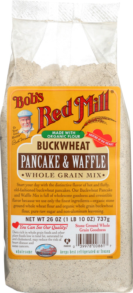 BOB'S RED MILL: Buckwheat Pancake & Waffle Whole Grain Mix, 26 oz - Vending Business Solutions