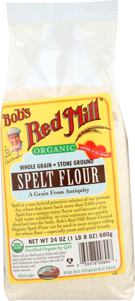 BOBS RED MILL: Organic Spelt Flour, 24 oz - Vending Business Solutions