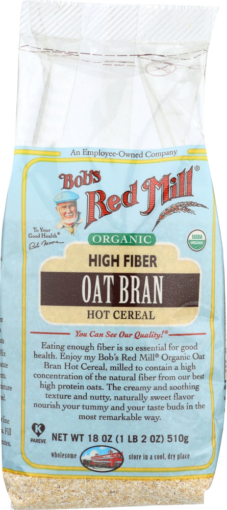 BOB'S RED MILL: Organic Oat Bran Hot Cereal, 18 oz - Vending Business Solutions