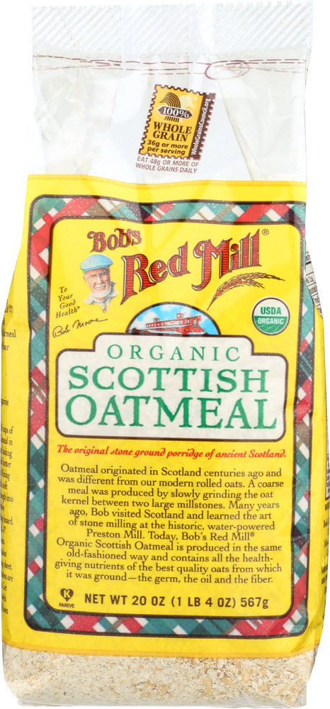 BOB'S RED MILL: Organic Scottish Oatmeal, 20 oz - Vending Business Solutions