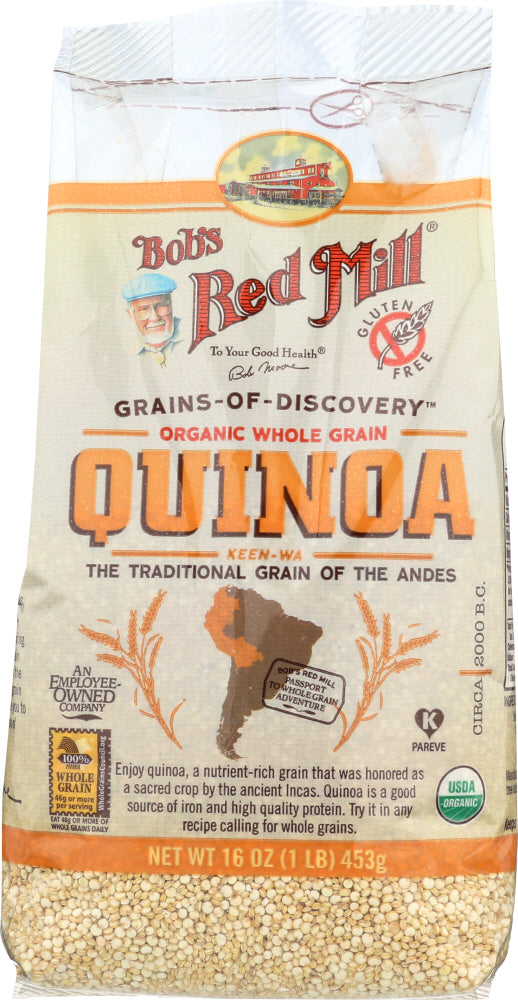 BOBS RED MILL: Organic Quinoa Grain, 16 oz - Vending Business Solutions