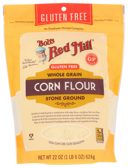 BOB'S RED MILL: Gluten Free Corn Flour, 22 oz - Vending Business Solutions