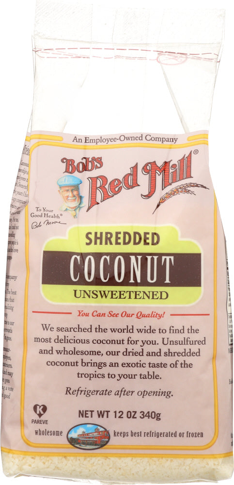 BOB'S RED MILL: Shredded Coconut Unsweetened, 12 oz - Vending Business Solutions