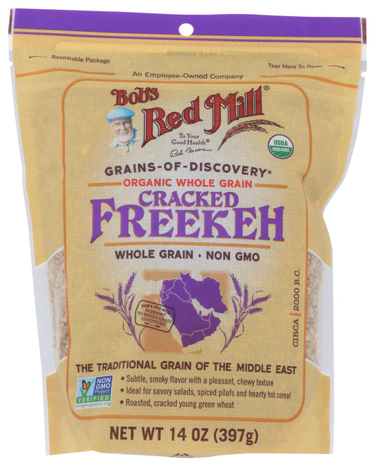 BOB'S RED MILL: Organic Whole Grain Cracked Freekeh, 14 oz - Vending Business Solutions