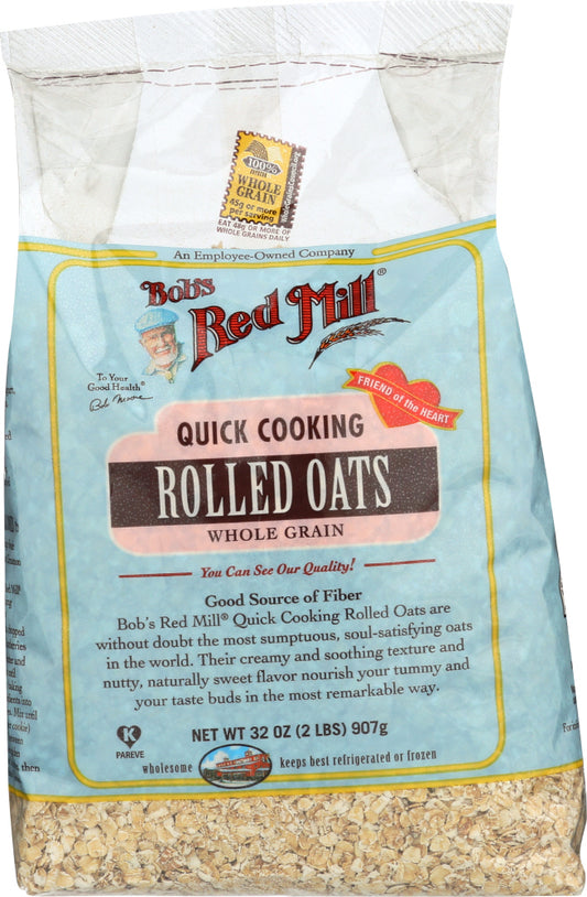 BOBS RED MILL: Quick Cooking Rolled Oats, 32 oz - Vending Business Solutions