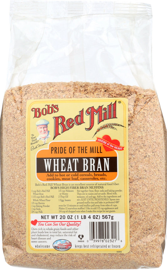 BOBS RED MILL: Wheat Bran, 20 oz - Vending Business Solutions