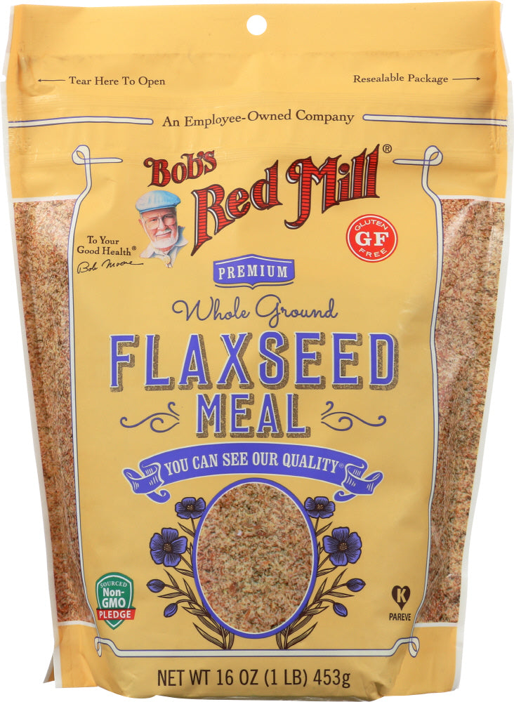 BOBS RED MILL: Premium Whole Ground Flaxseed Meal, 16 oz - Vending Business Solutions