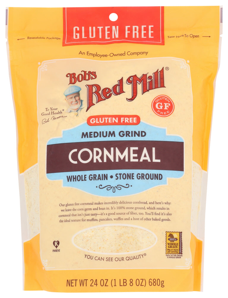 BOB'S RED MILL: Gluten Free Medium Grind Cornmeal, 24 oz - Vending Business Solutions