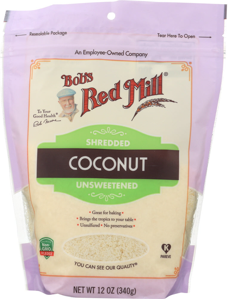 BOBS RED MILL: Shredded Coconut, 12 oz - Vending Business Solutions