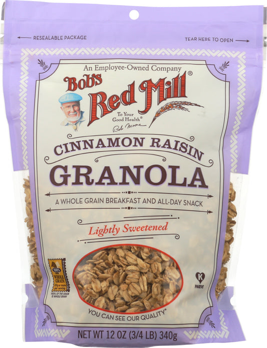 BOBS RED MILL: Cinnamon Raisin Granola, 12 oz - Vending Business Solutions