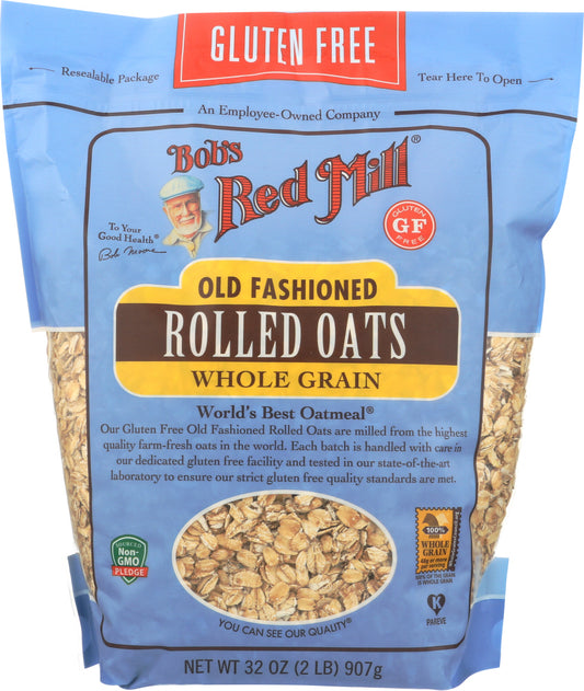 BOBS RED MILL: Gluten Free Organic Old Fashioned Rolled Oats, 32 oz - Vending Business Solutions