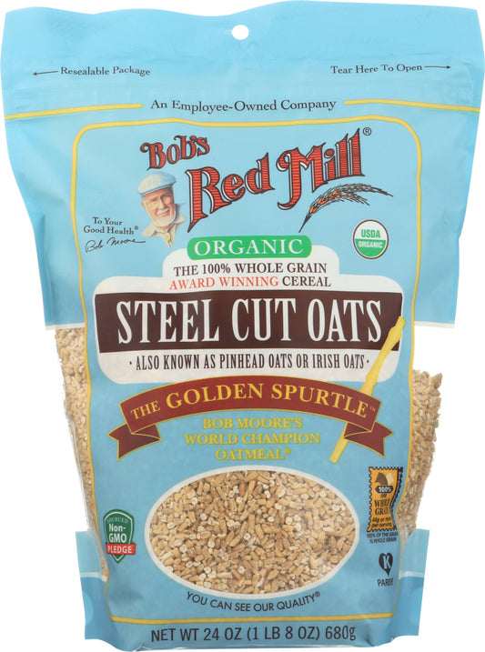 BOBS RED MILL: Oats Steel Cut Organic, 24 oz - Vending Business Solutions