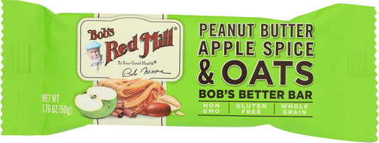 BOBS RED MILL: Peanut Butter Apple Spice & Oats Bobs Better Bar, 1.76 oz - Vending Business Solutions
