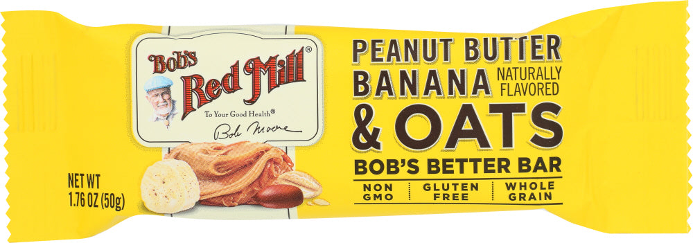 BOBS RED MILL: Peanut Butter Banana & Oats Bob's Better Bar, 1.76 oz - Vending Business Solutions