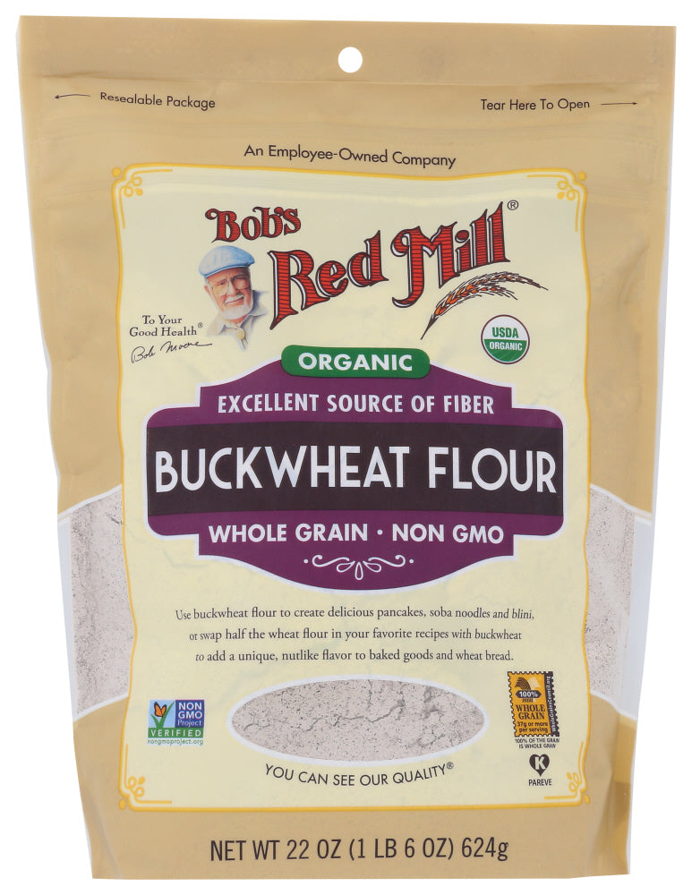 BOB'S RED MILL: Organic Buckwheat Flour, 22 oz - Vending Business Solutions