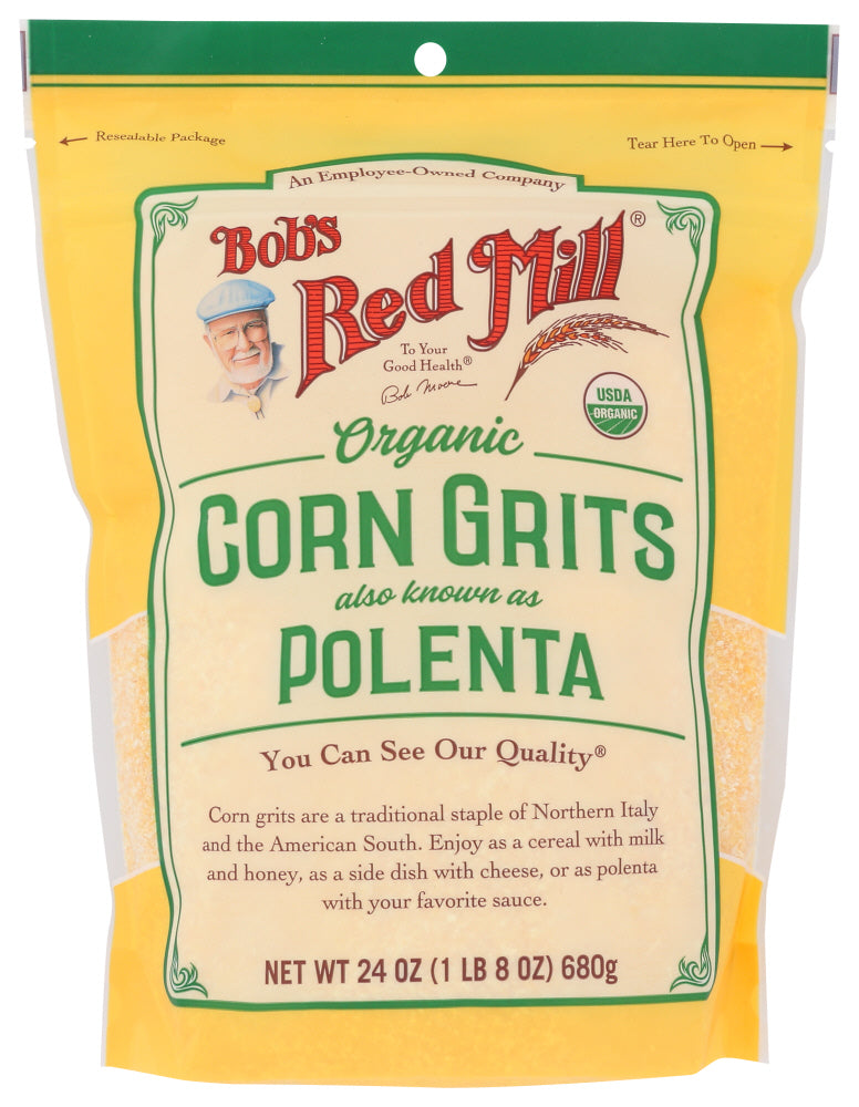 BOB'S RED MILL: Organic Corn Grits Polenta, 24 oz - Vending Business Solutions