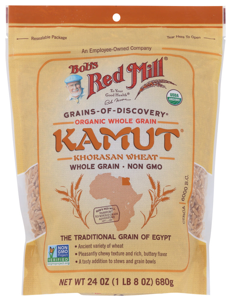 BOB'S RED MILL: Organic Whole Grain Kamut Berries, 24 oz - Vending Business Solutions