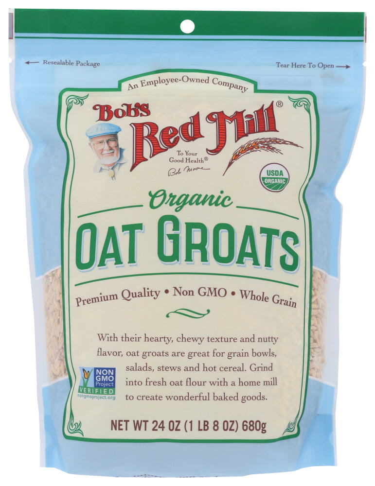 BOB'S RED MILL: Organic Whole Oat Groats, 24 oz - Vending Business Solutions