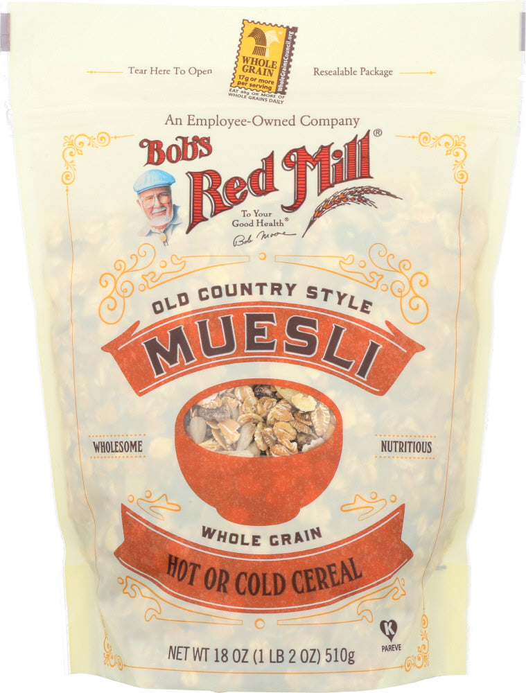BOBS RED MILL:  Old Country Style Muesli Whole Grain Cereal, 18 oz - Vending Business Solutions