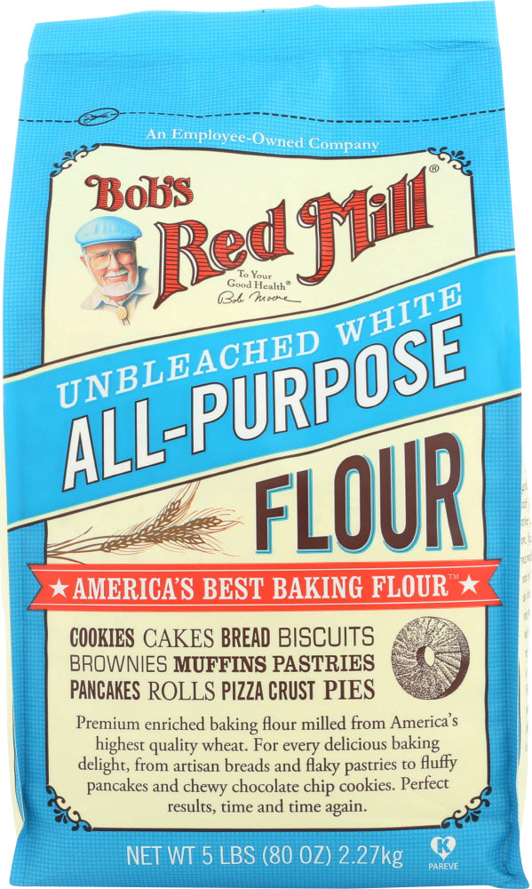 BOB'S RED MILL: Unbleached All-Purpose White Flour, 5 lb - Vending Business Solutions