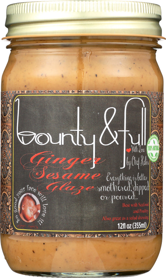 BOUNTY & FULL: Ginger Sesame Glaze, 12 oz - Vending Business Solutions