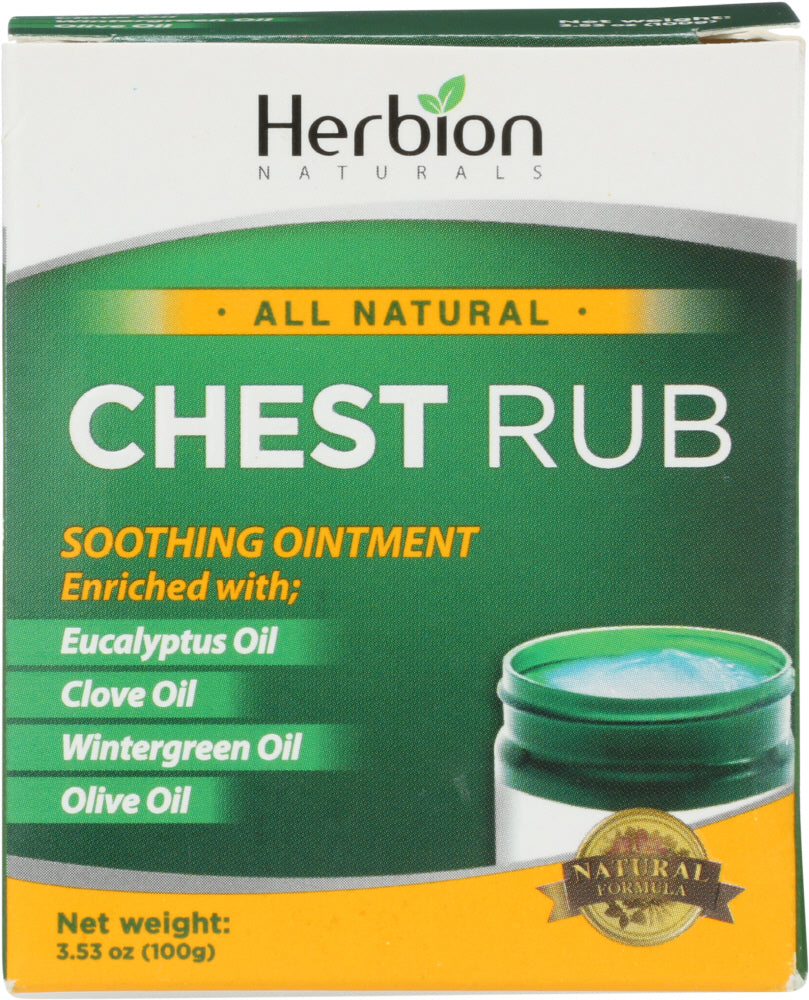HERBION NATURALS: Chest Rub, 3.53 oz - Vending Business Solutions