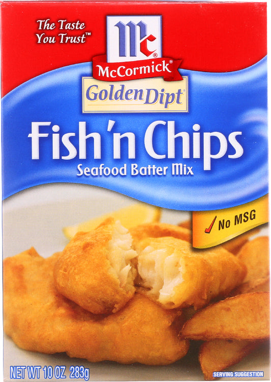 GOLDEN DIPT: Fish & Chip Batter Mix, 10 oz - Vending Business Solutions