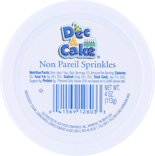 DEC A CAKE: Non Pareil Cup, 4 oz - Vending Business Solutions