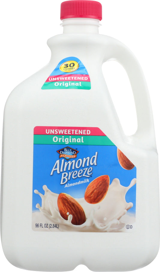 BLUE DIAMOND: Almond Breeze Original Unsweetened, 96 oz - Vending Business Solutions