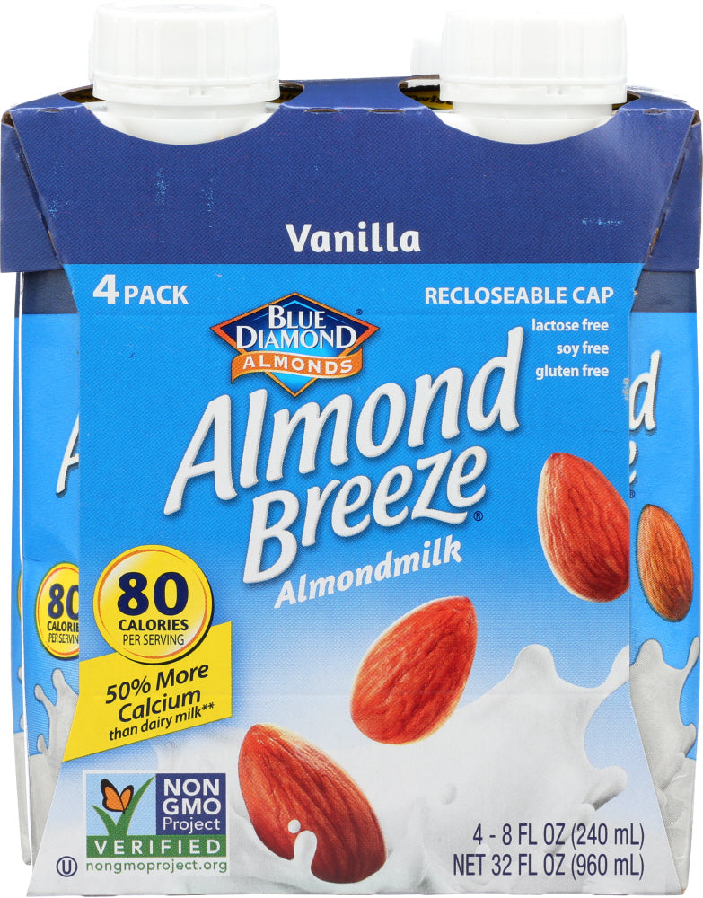 BLUE DIAMOND: Almond Vanilla Beverage 4 Pack, 8 oz - Vending Business Solutions
