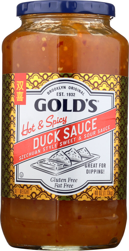 GOLDS: Hot & Spicy Duck Sauce Szechuan Style, 40 oz - Vending Business Solutions