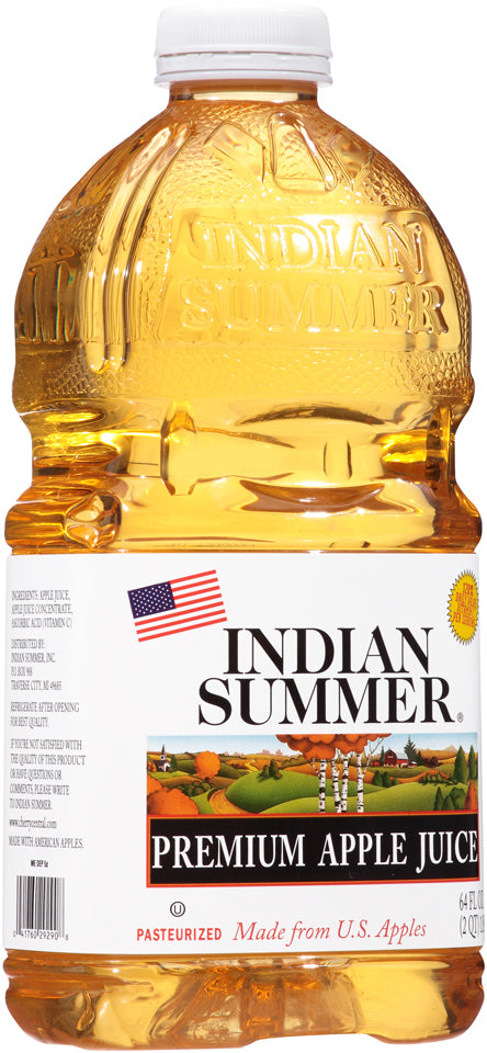 INDIAN SUMMER: Premium Apple Juice, 64 fo - Vending Business Solutions