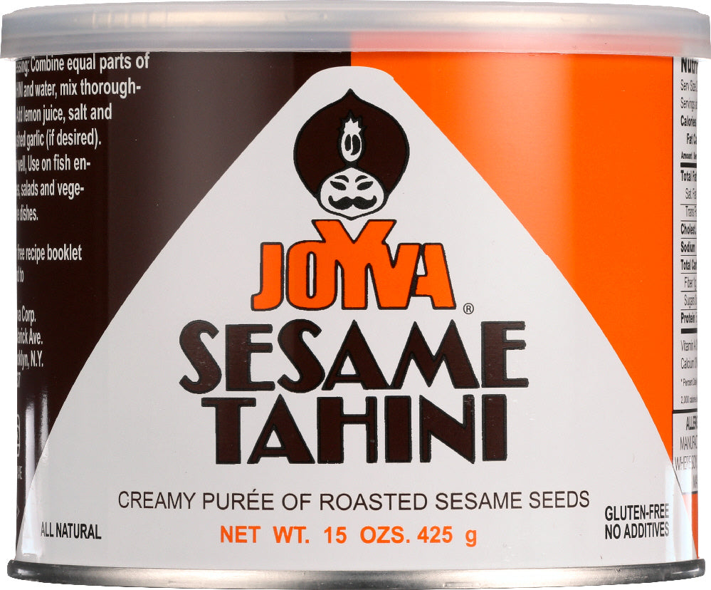 JOYVA: Sesame Tahini Creamy Puree Of Sesame Seeds, 15 oz - Vending Business Solutions