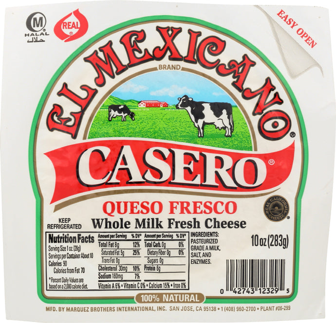 EL MEXICANO: Casero Queso Fresco, 10 oz - Vending Business Solutions