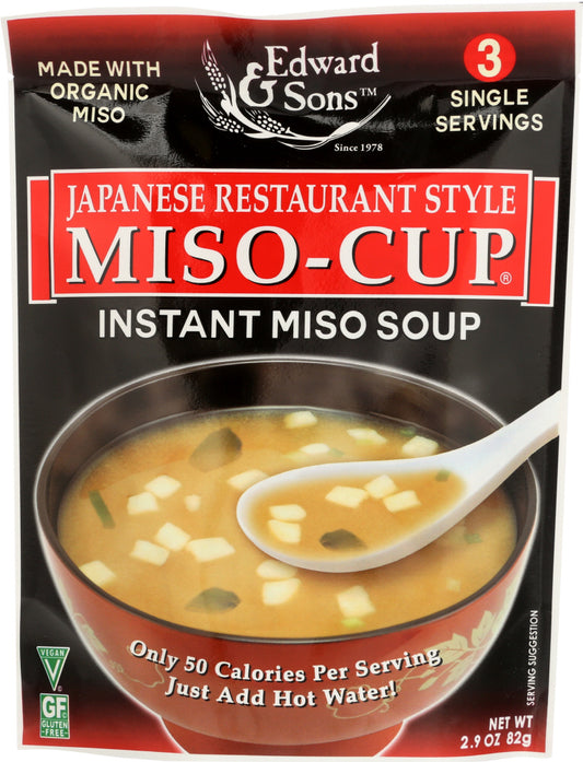 EDWARD & SONS: Miso Cup Japanese Restaurant Style, 2.9 oz - Vending Business Solutions