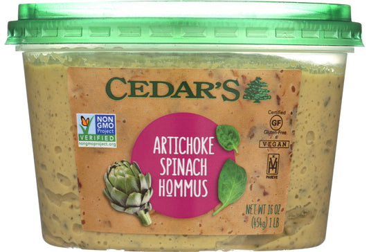 CEDARS: Artichoke Spinach Hummus 16 Oz - Vending Business Solutions
