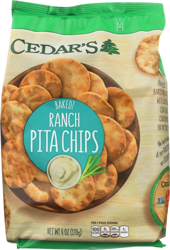 CEDARS: Ranch Pita Chips 6 oz - Vending Business Solutions