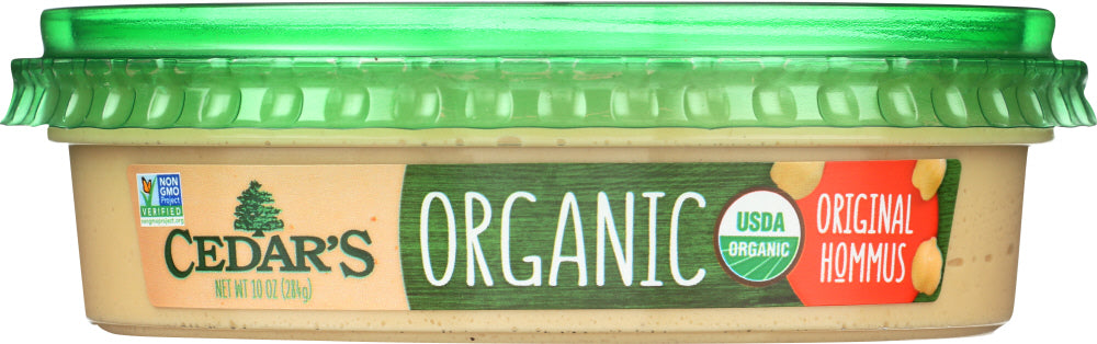 CEDAR'S: Organic Original Hommus, 10 oz - Vending Business Solutions