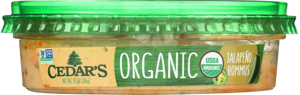 CEDAR'S: Organic Jalapeno Hommus with Toppings, 10 oz - Vending Business Solutions