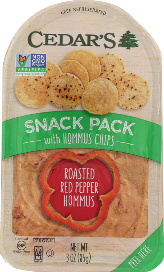 CEDARS: Roasted Red Pepper With Hummus Chips 3 Oz - Vending Business Solutions