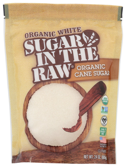 IN THE RAW: Sugar White Cane Organic, 24 oz - Vending Business Solutions