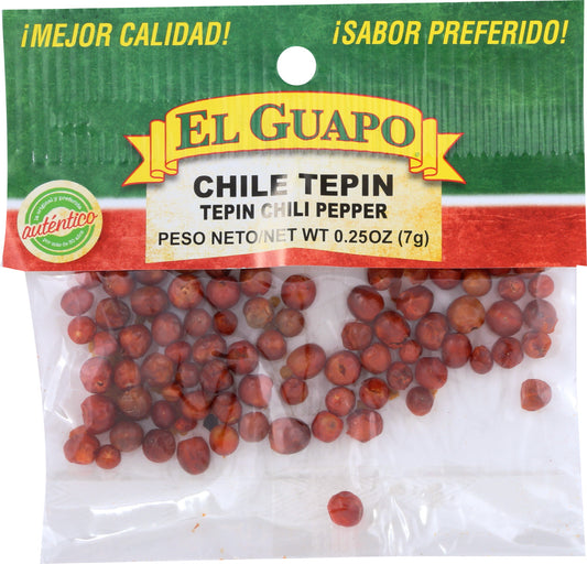 EL GUAPO: Chili Tepin Whole, 0.25 oz - Vending Business Solutions