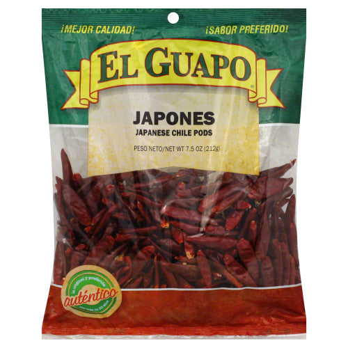 EL GUAPO: Spice Japanese Red Pepper Whole, 7.5 oz - Vending Business Solutions