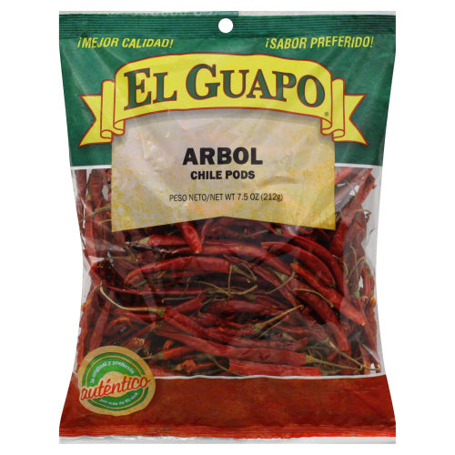 EL GUAPO: Spice Chili De Arbol Whole, 7.5 oz - Vending Business Solutions