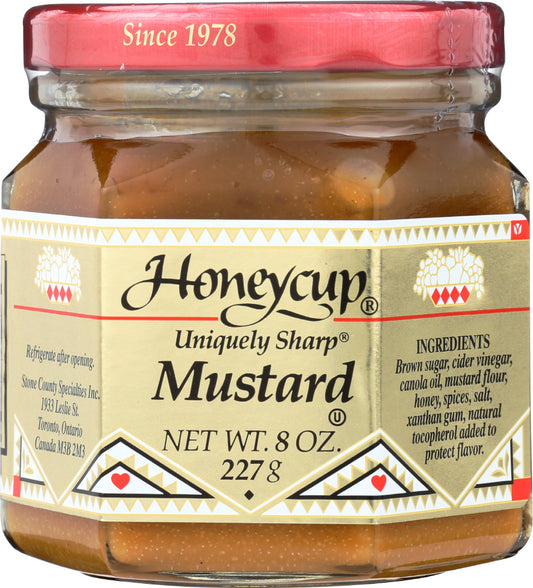 HONEYCUP: Uniquely Sharp Mustard, 8 oz - Vending Business Solutions