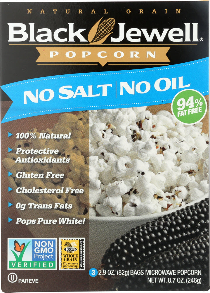 BLACK JEWELL: Popcorn Micro No Salt No Oil, 8.7 oz - Vending Business Solutions