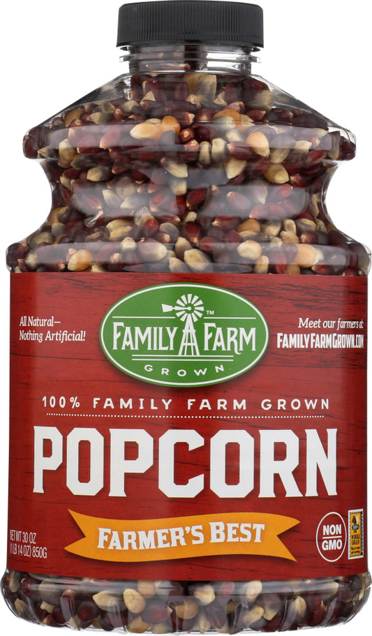 FAMILY FARM GROWN: Popcorn Farmers Jar, 30 oz - Vending Business Solutions